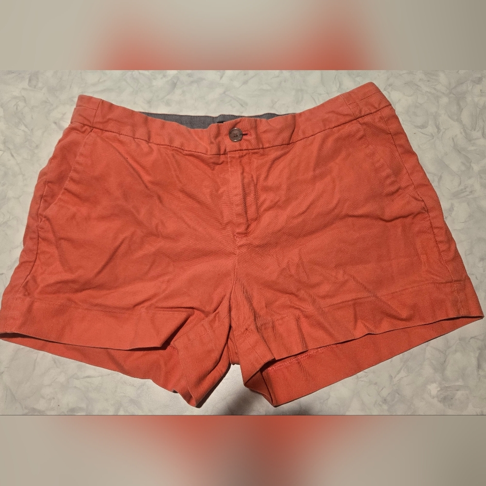 Banana Republic Women's Coral Hampton Fit Linen Shorts Size 8
